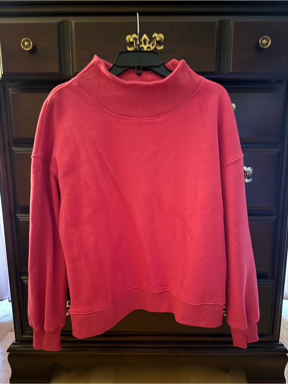 Cozy Women's Pink Cowl-Neck Sweater